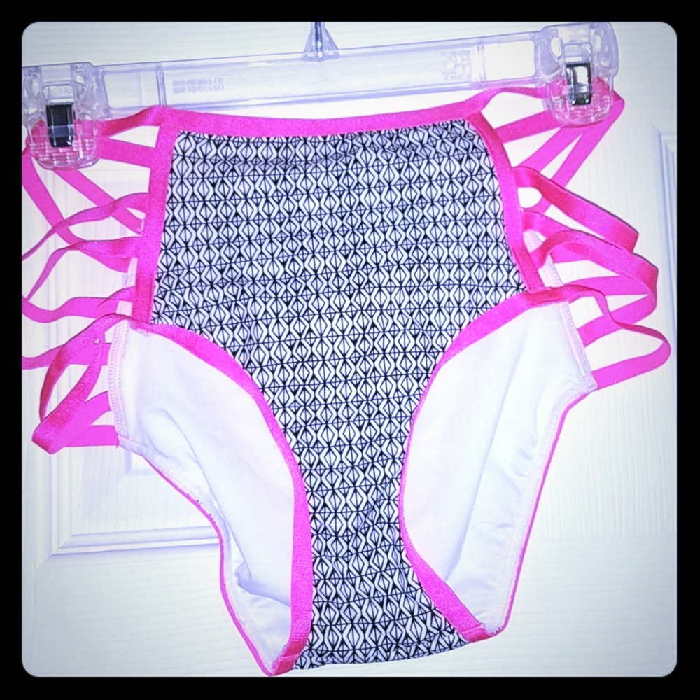 Victoria's secret highwaisted Hot pink suit